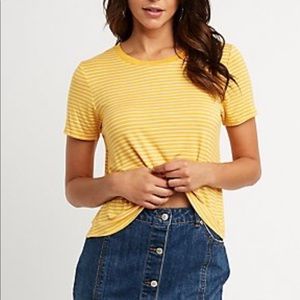 Striped yellow shirt